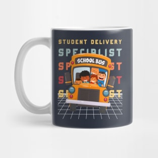 Student Delivery Specialist Colorful Design for School Bus Driver Mug